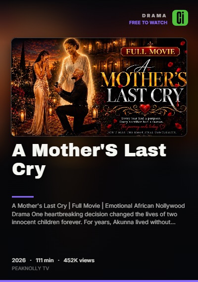 A Mother'S Last Cry