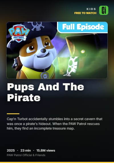 Pups And The Pirate