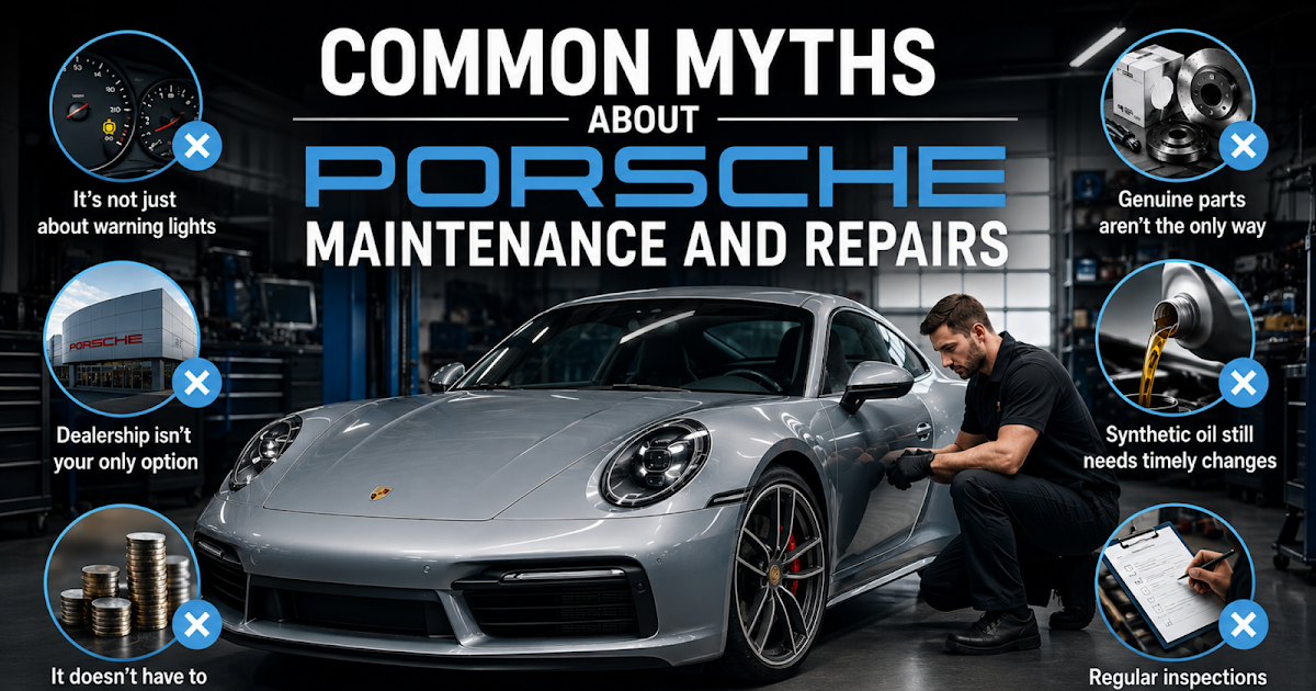 Common Myths About Porsche Maintenance and Repairs