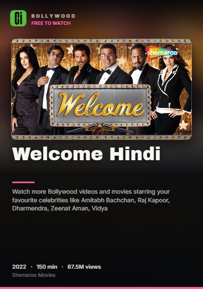 Welcome Hindi