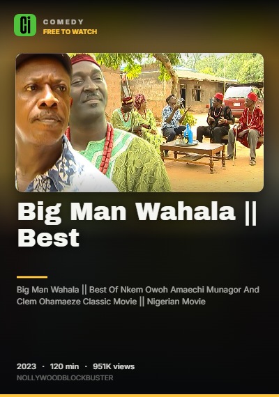 Big Man Wahala || Best