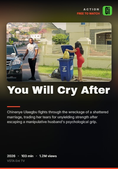 You Will Cry After