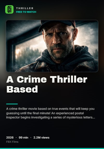 A Crime Thriller Based
