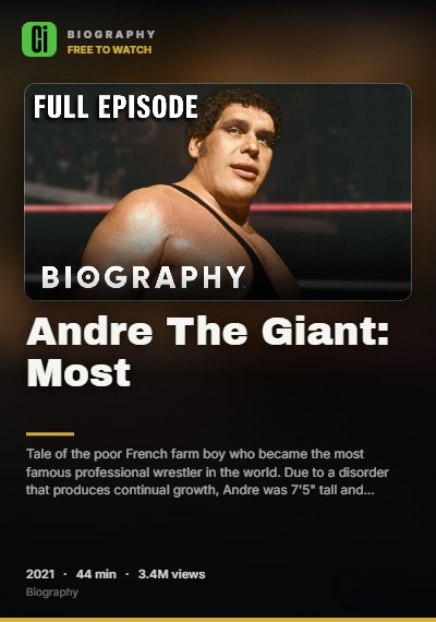 Andre The Giant: Most