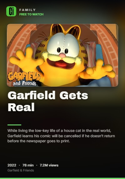Garfield Gets Real