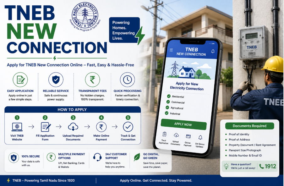 TNEB New Connection: Apply Online Easily with Bajaj Pay