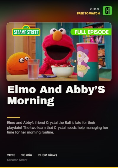 Elmo And Abby’S Morning