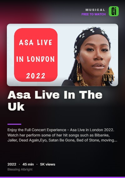 Asa Live In The Uk