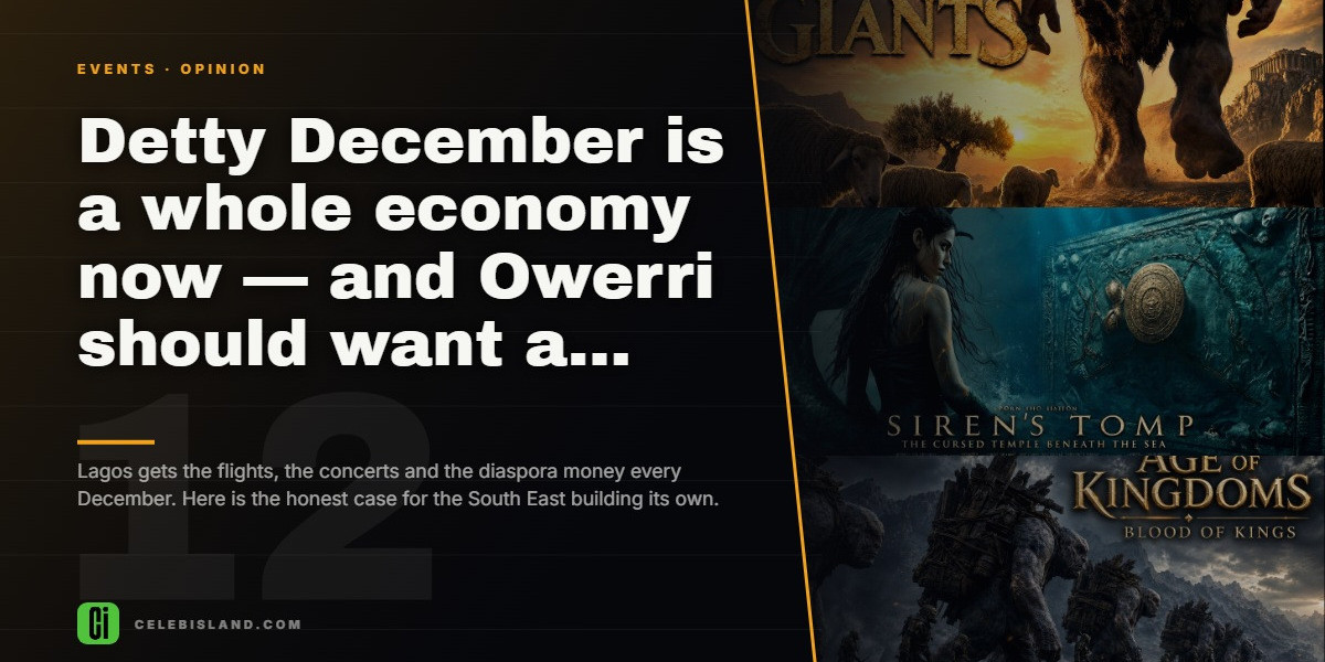 Detty December is a whole economy now — and Owerri should want a piece of it