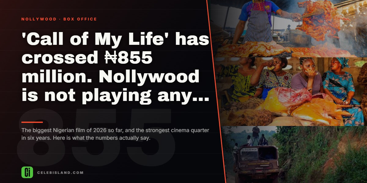 'Call of My Life' has crossed ₦855 million. Nollywood is not playing any more.