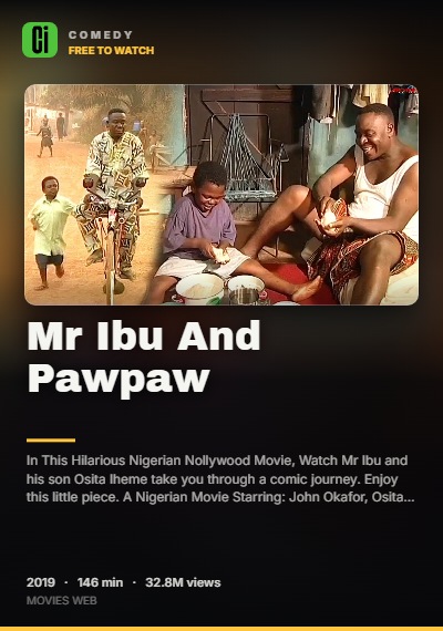 Mr Ibu And Pawpaw