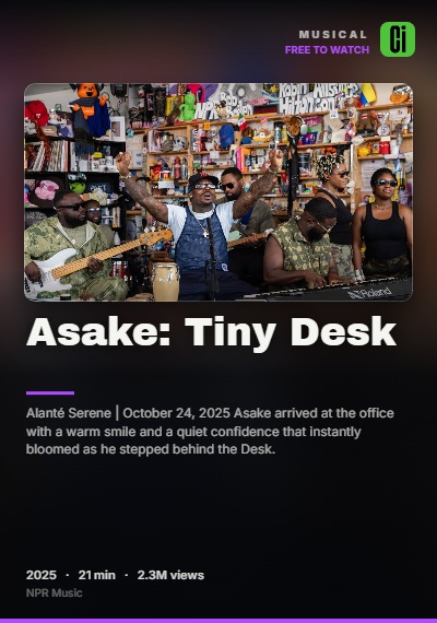 Asake: Tiny Desk