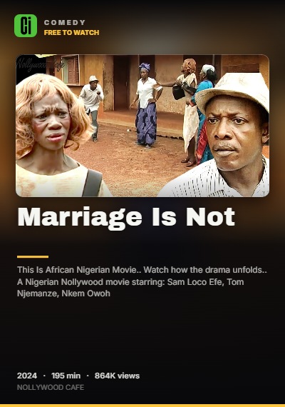 Marriage Is Not