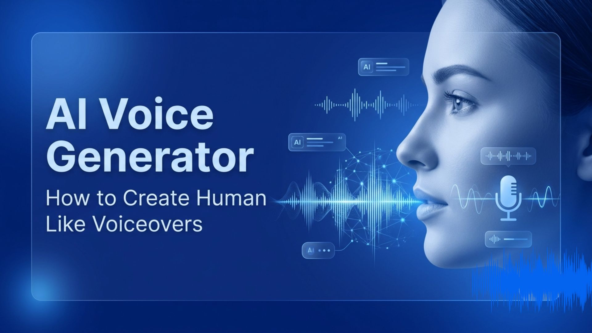 AI Voice Generator: How to Create Human Like Voiceovers